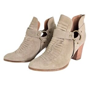Anthropologie Shoes Seychelles Impossible‎ Booties 9 Harness Ankle Boots